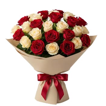 Crimson Ivory Rose Harmony – view 2