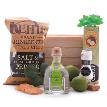 Patron Silver Tequila and Savory Treats Basket – view 2