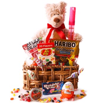 Teddy Bear Gift Basket For Kids – view 2