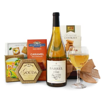 Chardonnay and Savory Delights Basket