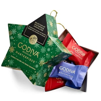 Godiva Star Ornament with Chocolate Truffles