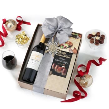 Merlot and Chocolate Gift Basket – view 2
