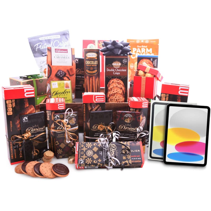 Apple iPad and Gourmet Elegance Basket
