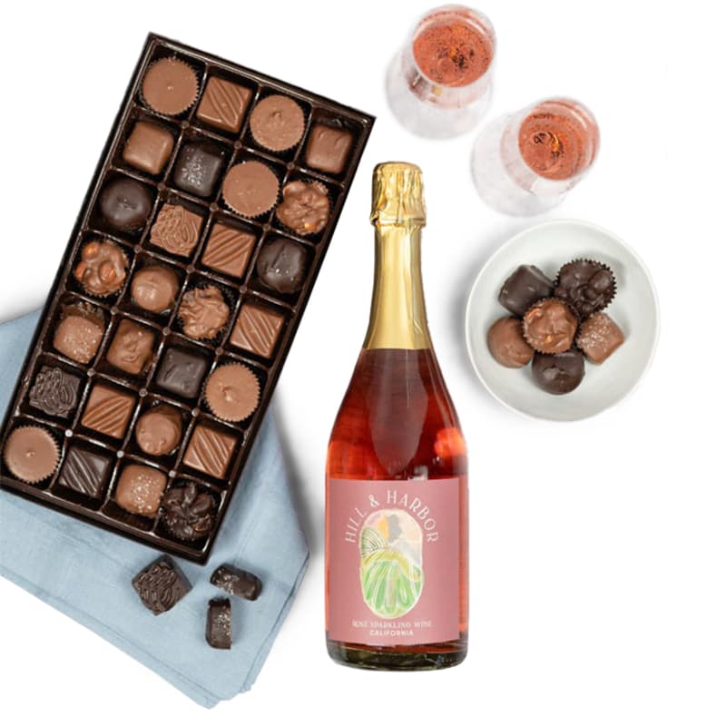 Chocolate and Sparkling Wine Celebration