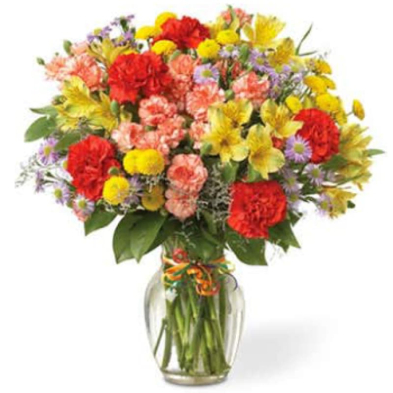 Merry Morning with Alstromeria and Carnations