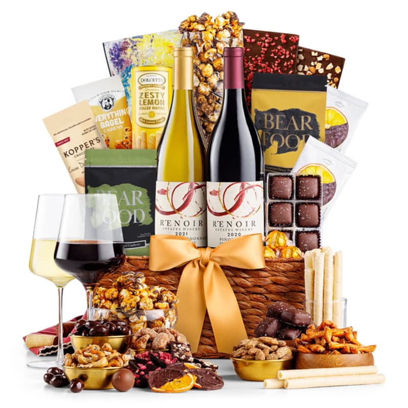 Wine and Divine Delights Gift Basket